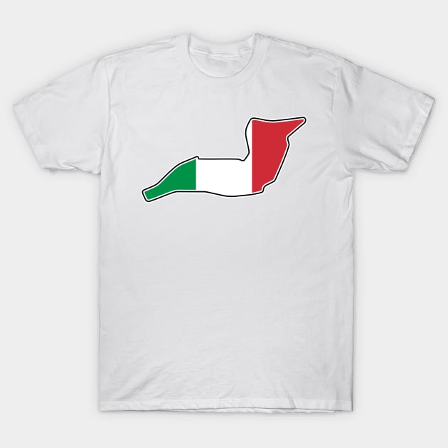 Autodromo Enzo e Dino Ferrari [flag] T-Shirt by sednoid